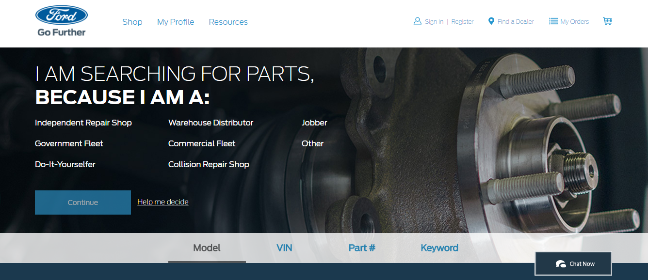 ecommerce b2b ejemplos ford